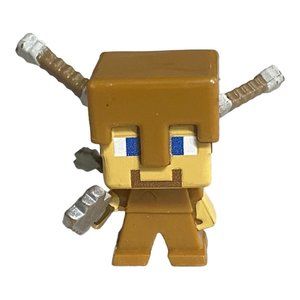 Mattel Minecraft - STEVE Damaged Armor - Mini-Figures - Series 4‎ - Obsidian